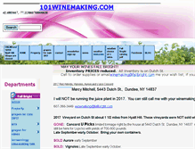 Tablet Screenshot of 101winemaking.com